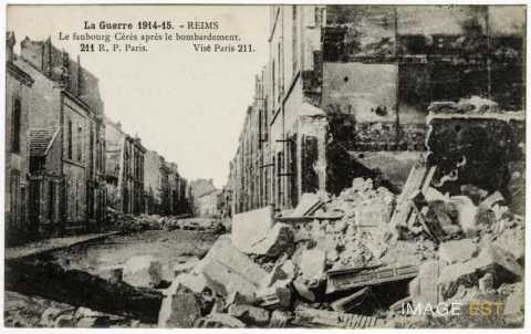 Le Faubourg de Cérès bombardé (Reims)